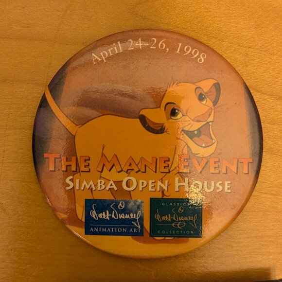 WDCC Rare Seven Walt Disney Collectable Pin Backs Vintage - Picture 7 of 10